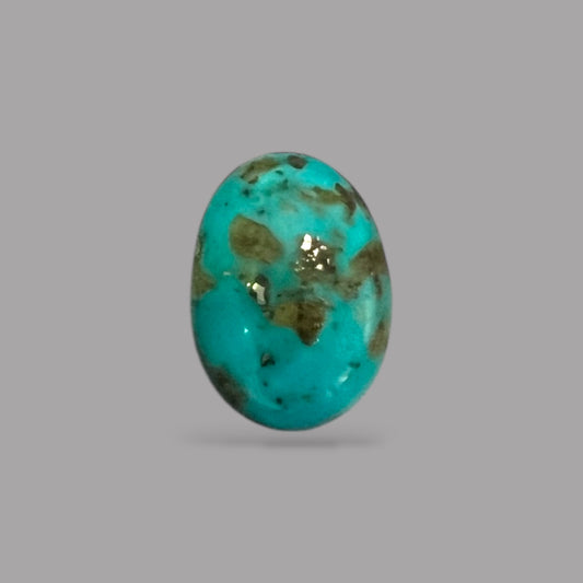 iranian Turquoise 3.94 Carats 12.4 x 8.9 x 5.7 mm in Oval