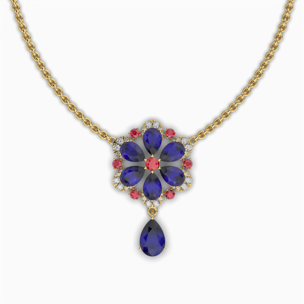 Blue Sapphire Necklace