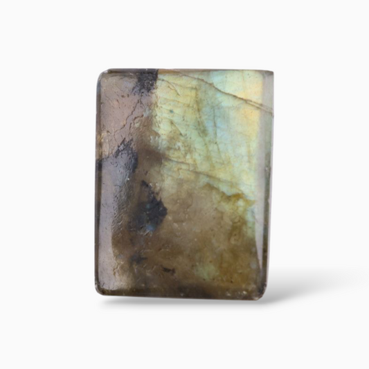 Real Crystal Labradorite Stone For Sale Rectangular Cabochon Shape 17.24 Carats 18.2x14mm
