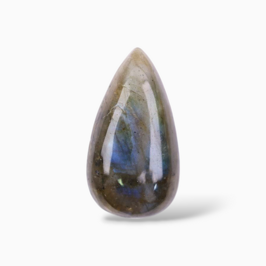 Buy Real Crystal Labradorite Stone For Sale Pear Cabochon Shape 12.65 Carats 22.6x12.5mm