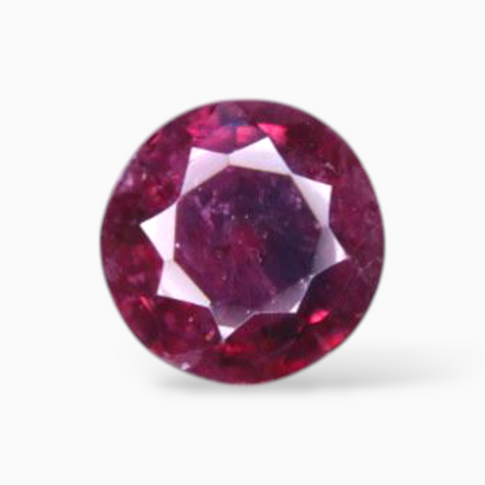 Natural Ruby Stone 0.85 Carats Round Shape 6mm