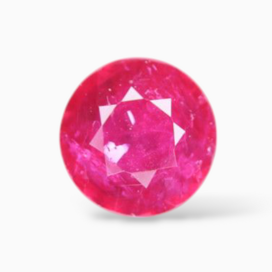 Natural Ruby Stone 0.41 Carats Round Shape 4.5mm