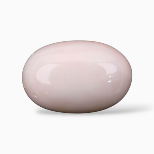 Buy Natural Pink Coral Mooga Stone For Sale 13.38 Carats In Oval Cabochon Shape 16.7x11.5mm Size