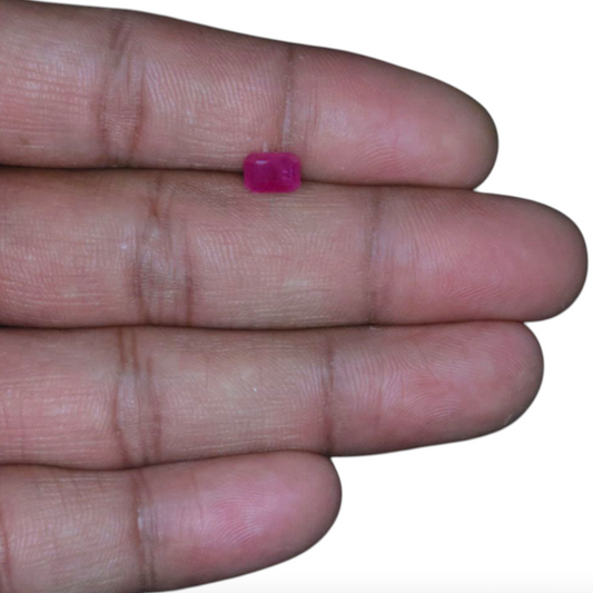 Buy Original Manik Ruby Gemstone In Octagon Cut Shape 1.02 Carats 7x5mm Size