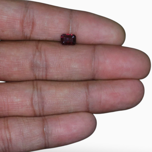 Sale On Original Ruby Gemstone In Octagon Cut Shape 1.51 Carats & 7.1x5.2mm Size