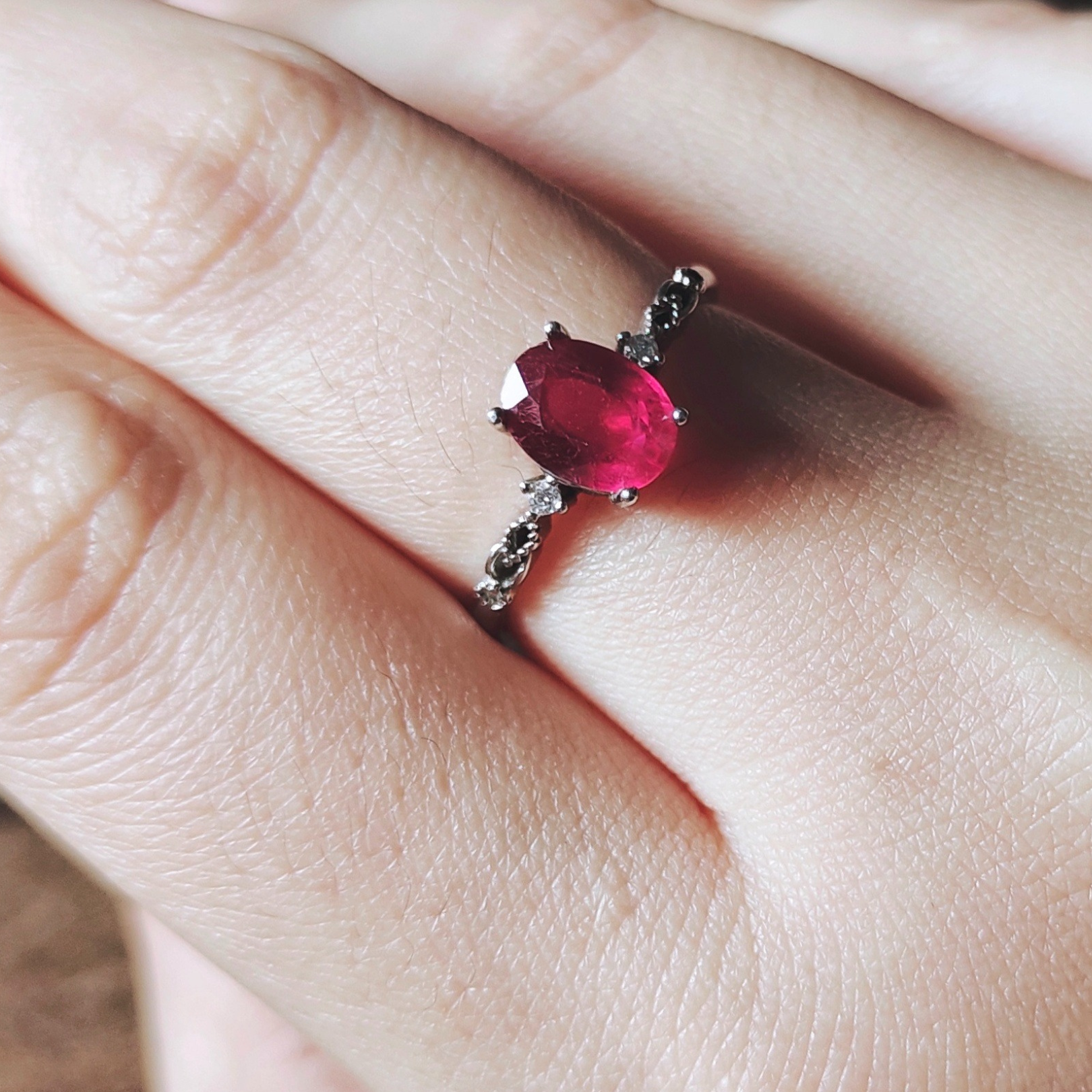 Natural deals ruby ring