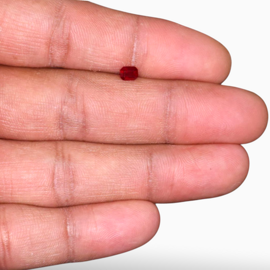 Sale Buy Natural Ruby Gemstone In Octagon Cut Shape 0.48 Carats 5x4mm Size
