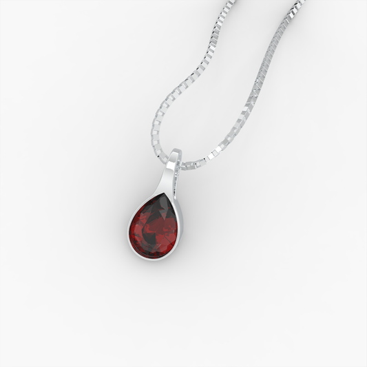 Ruby Pendants - Anzhelina - Silver 925