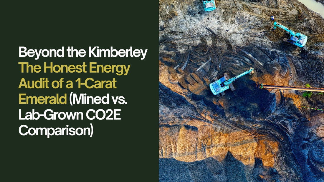 ⛏️ Beyond the Kimberley: The Honest Energy Audit of a 1-Carat Emerald (Mined vs. Lab-Grown CO2E Comparison)