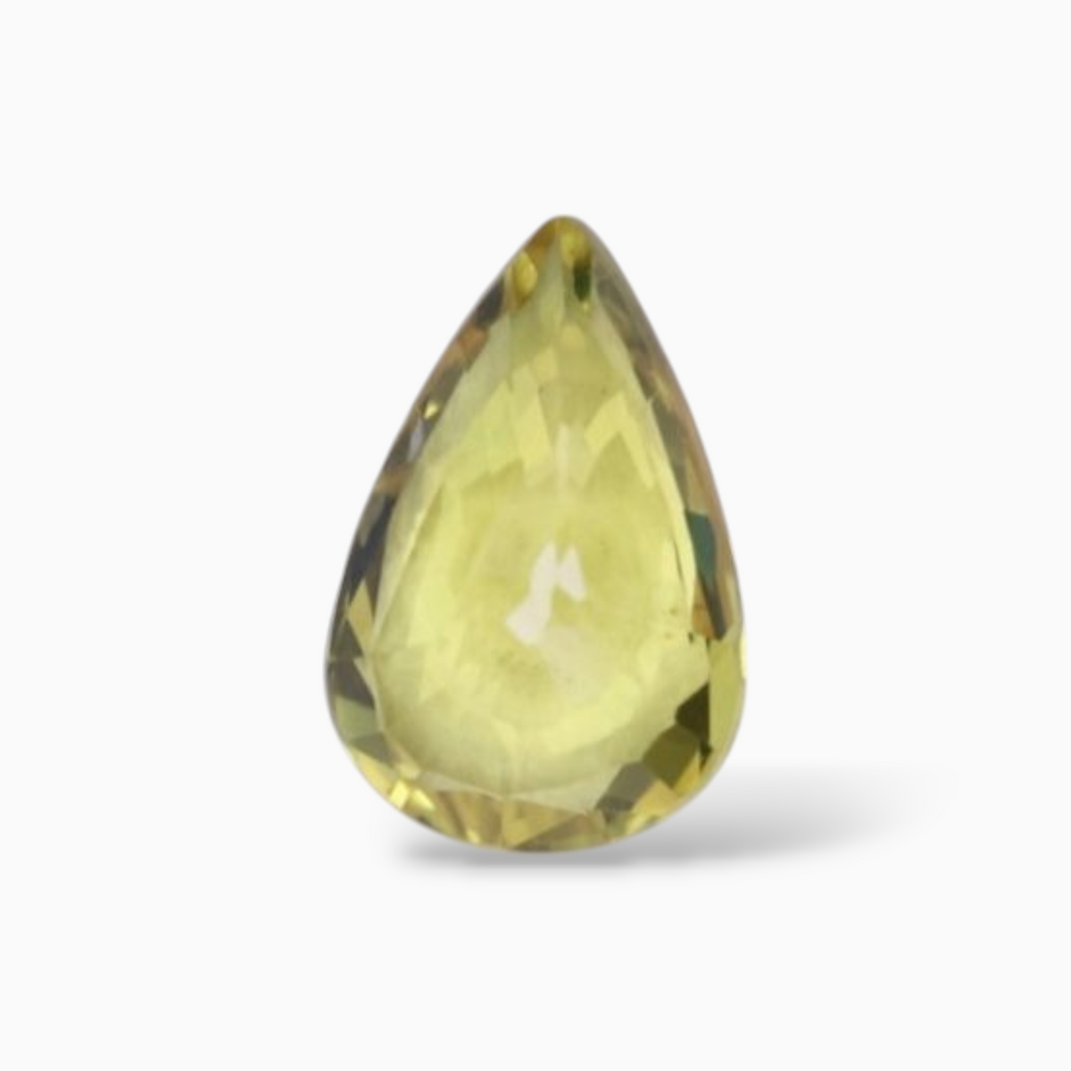 0.43 Carats in Pear Shape Yellow Sapphire Gemstone & 5.9x4.1mm Size