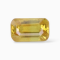 0.46 Carats in Emerald Cut  Shape Yellow Sapphire Gemstone & 5.1x3mm Size