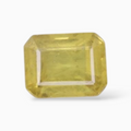 0.52 Carats Yellow Sapphire Stone  Emerald Cut  Shape & 5x4mm Size