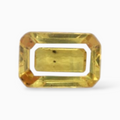 0.57 Carats Yellow Sapphire Stone  Emerald Cut  Shape & 5.8x4mm Size