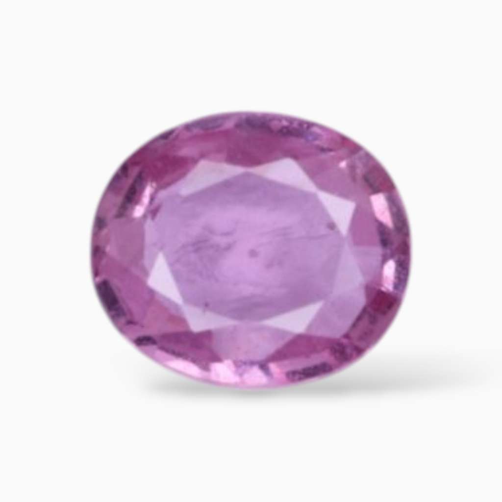 0.66 Carats Natural Pink Sapphire Stone In Oval Shape 6x5.3mm Size
