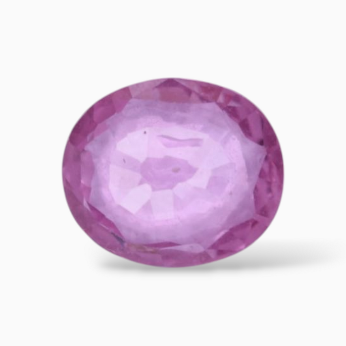 0.66 Carats Natural Pink Sapphire Stone In Oval Shape 6x5.3mm Size