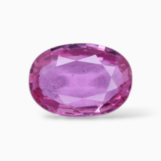 0.85 Carats Natural Pink Sapphire Stone In Oval Shape 7x5mm Size