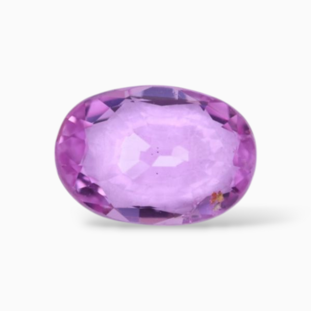 0.85 Carats Natural Pink Sapphire Stone In Oval Shape 7x5mm Size