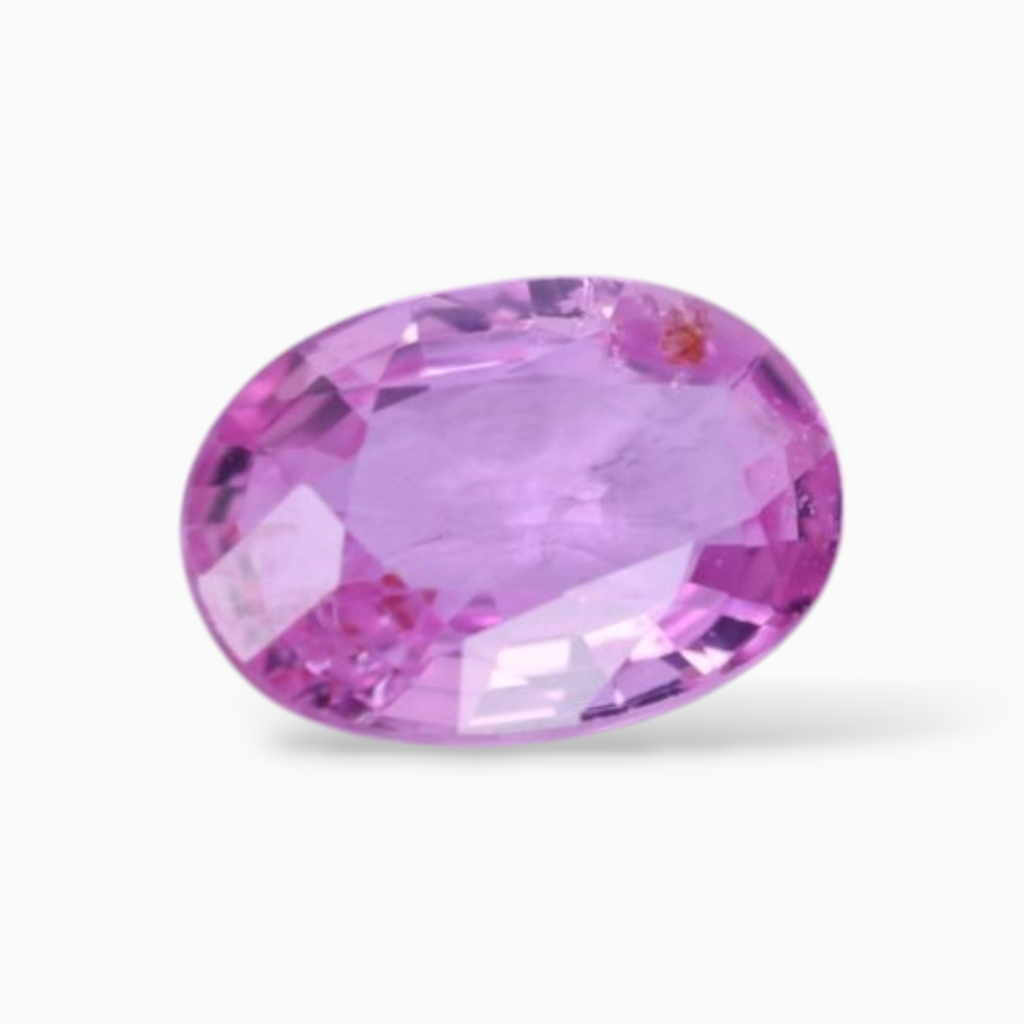 0.85 Carats Natural Pink Sapphire Stone In Oval Shape 7x5mm Size