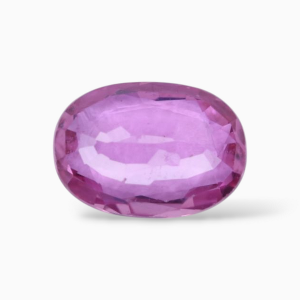 0.85 Carats Natural Pink Sapphire Stone In Oval Shape 7x5mm Size