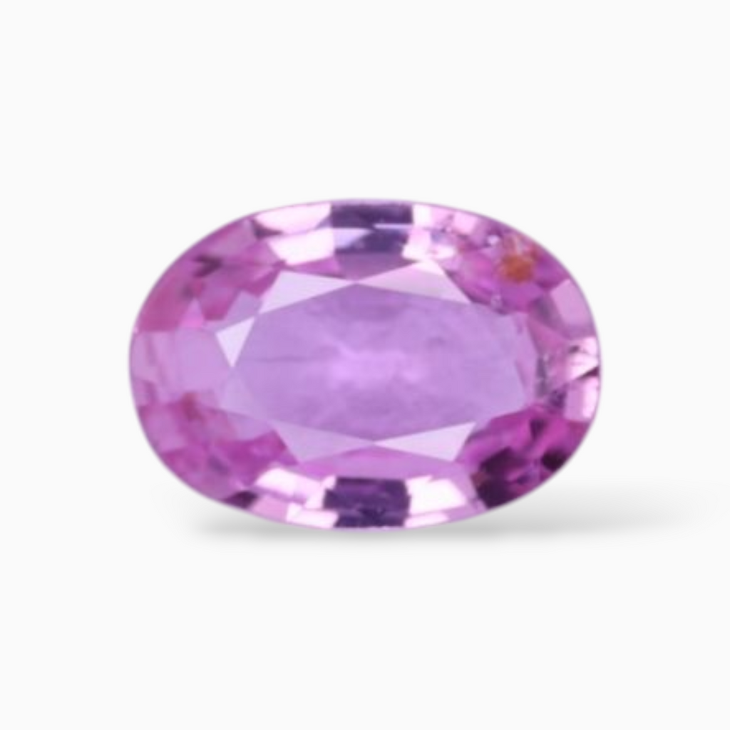 0.85 Carats Natural Pink Sapphire Stone In Oval Shape 7x5mm Size