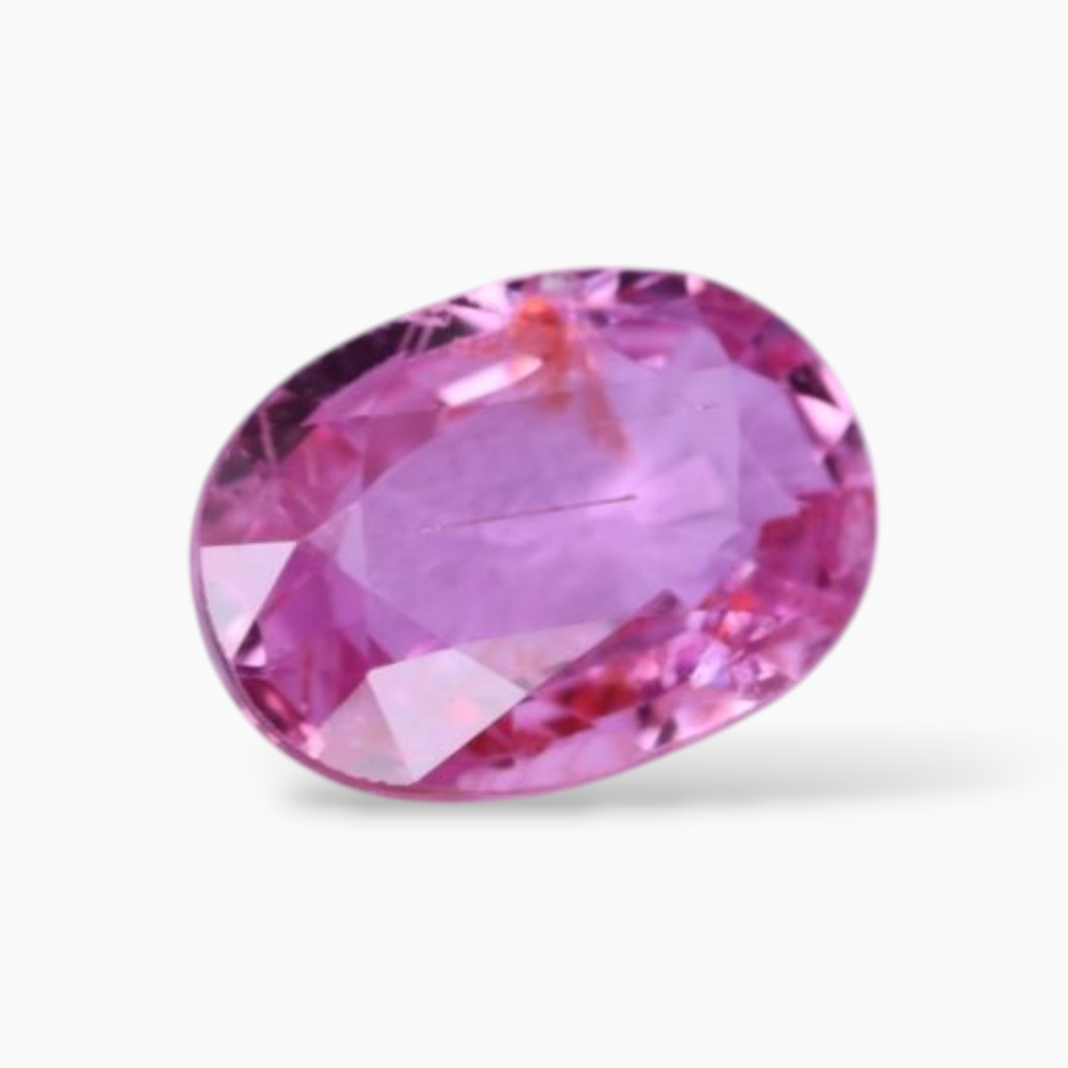 0.87 Carats Natural Pink Sapphire Stone In Oval Shape 7x5mm Size