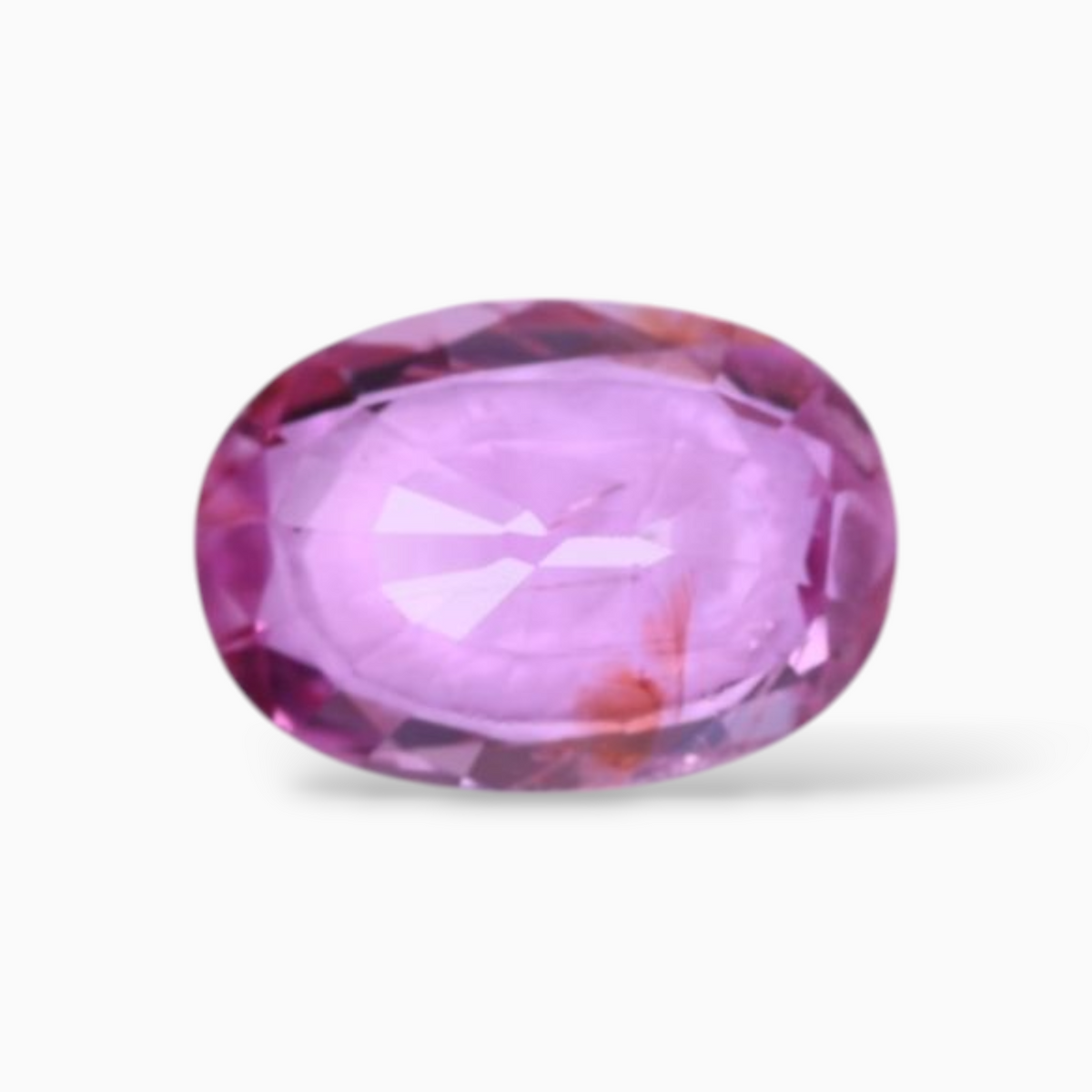 0.87 Carats Natural Pink Sapphire Stone In Oval Shape 7x5mm Size