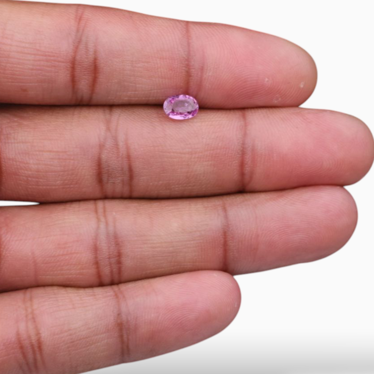 0.90 Carats Natural Pink Sapphire Stone In Oval Shape 7x5mm Size