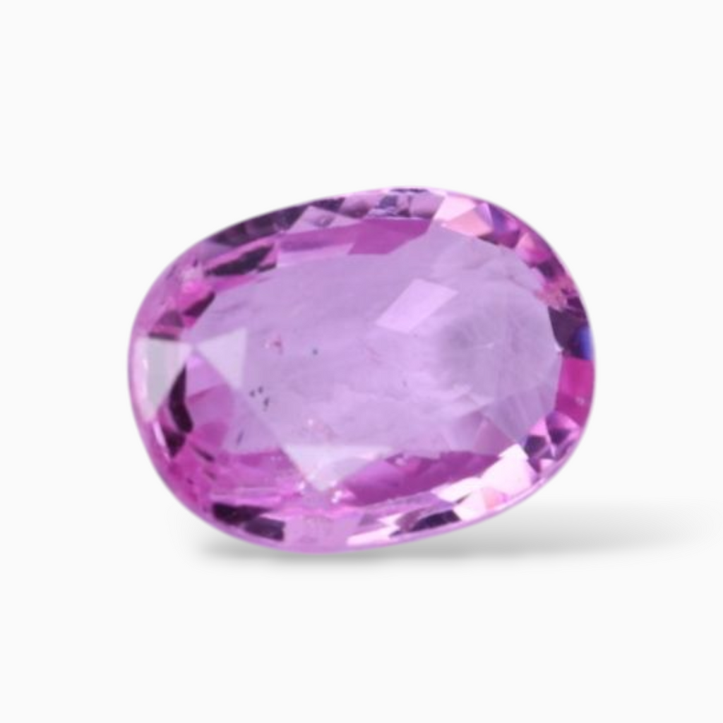 0.94 Carats Natural Pink Sapphire Stone In Oval Shape 7.2x5.2mm Size