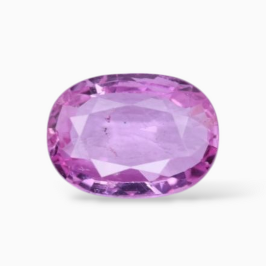 0.94 Carats Natural Pink Sapphire Stone In Oval Shape 7.2x5.2mm Size