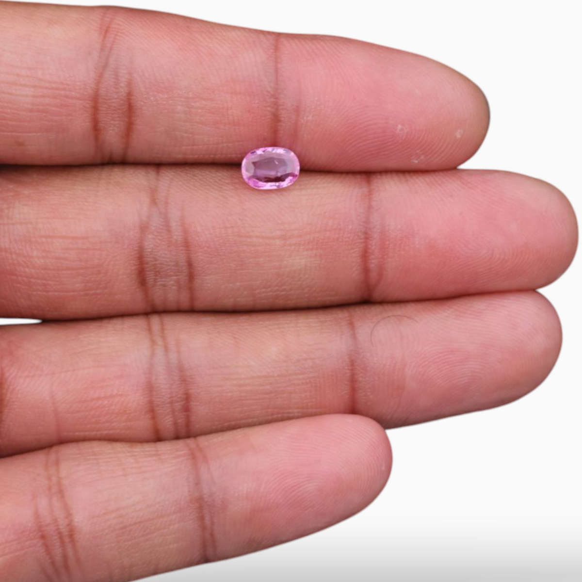 0.94 Carats Natural Pink Sapphire Stone In Oval Shape 7.2x5.2mm Size
