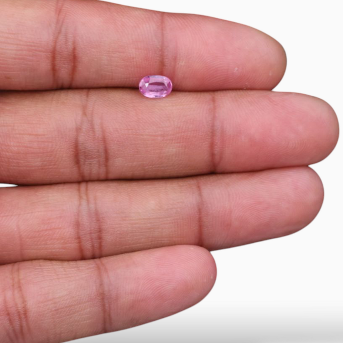 0.94 Carats Natural Pink Sapphire Stone In Oval Shape 7x4.7mm Size