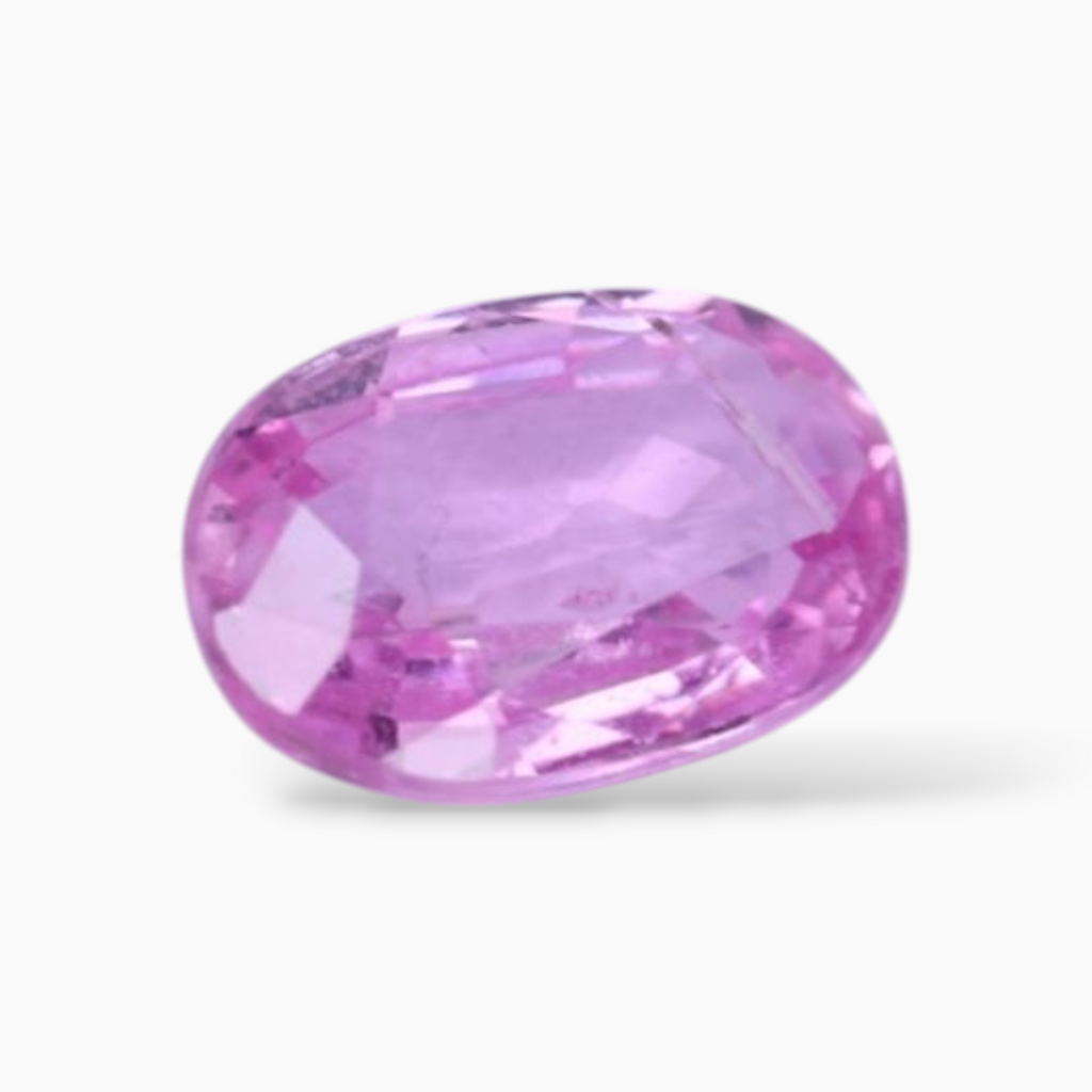 0.94 Carats Natural Pink Sapphire Stone In Oval Shape 7x4.7mm Size