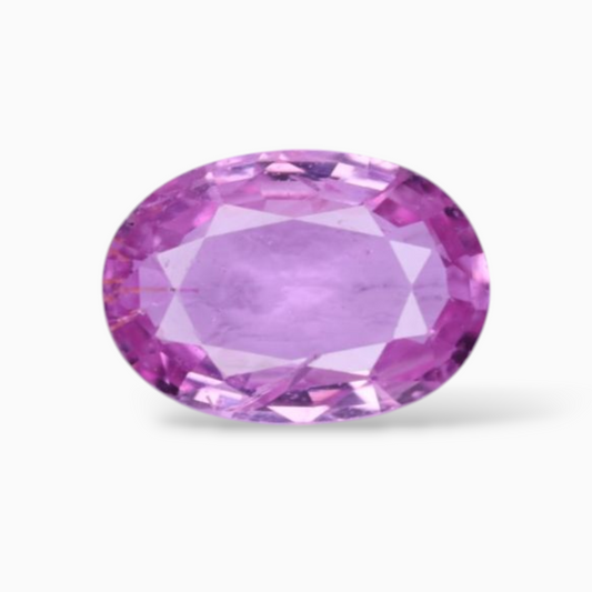 0.95 Carats Natural Pink Sapphire Stone In Oval Shape 7.2x5.1mm Size
