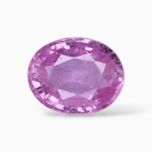 0.96 Carats Natural Pink Sapphire Stone In Oval Shape 6.6x5.2mm Size
