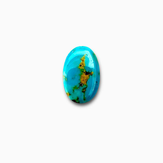 Natural Turquoise 24.51 Carats Heart Cabochon Shape (26.5X16mm )