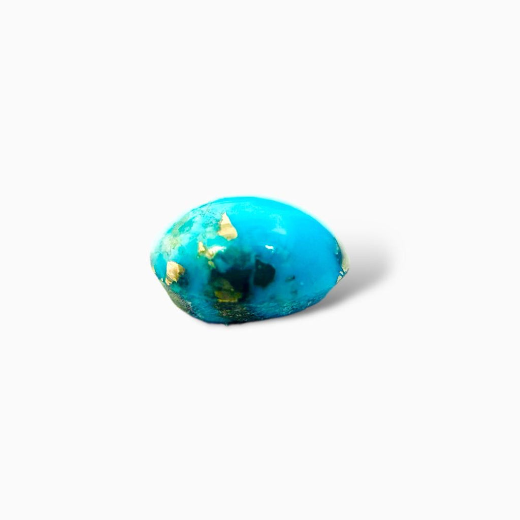 Natural Iran Turquoise 6.44 Carats Oval Cabochon Shape (10X13 mm )