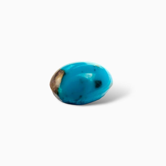 Natural Turquoise 7.29 Carats Oval Cabochon Shape (11X15 mm )