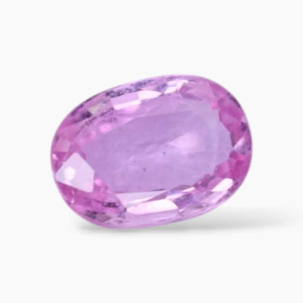 1.00 Carats Natural Pink Sapphire Stone In Oval Shape 7.1x5.1mm Size