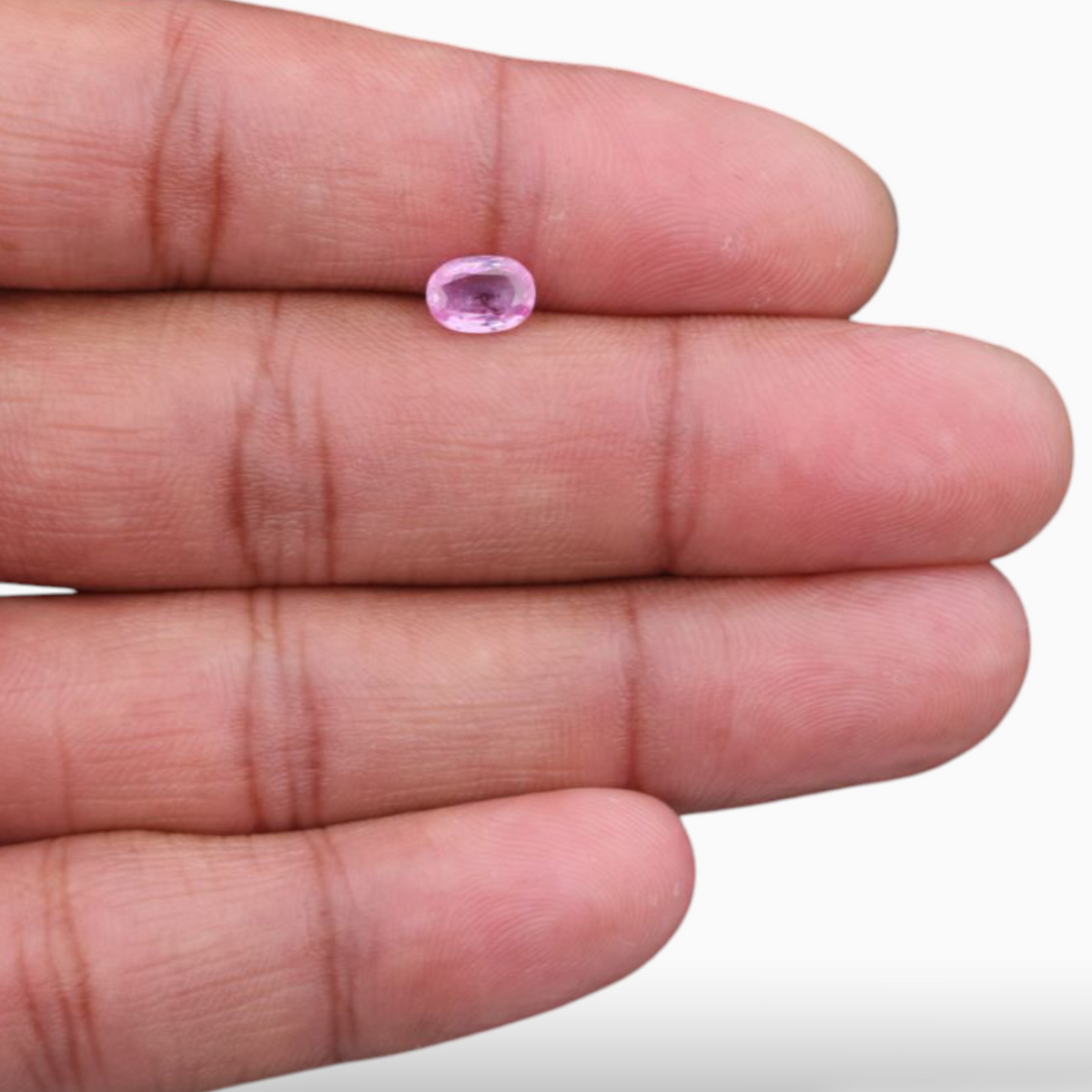 1.00 Carats Natural Pink Sapphire Stone In Oval Shape 7.1x5.1mm Size
