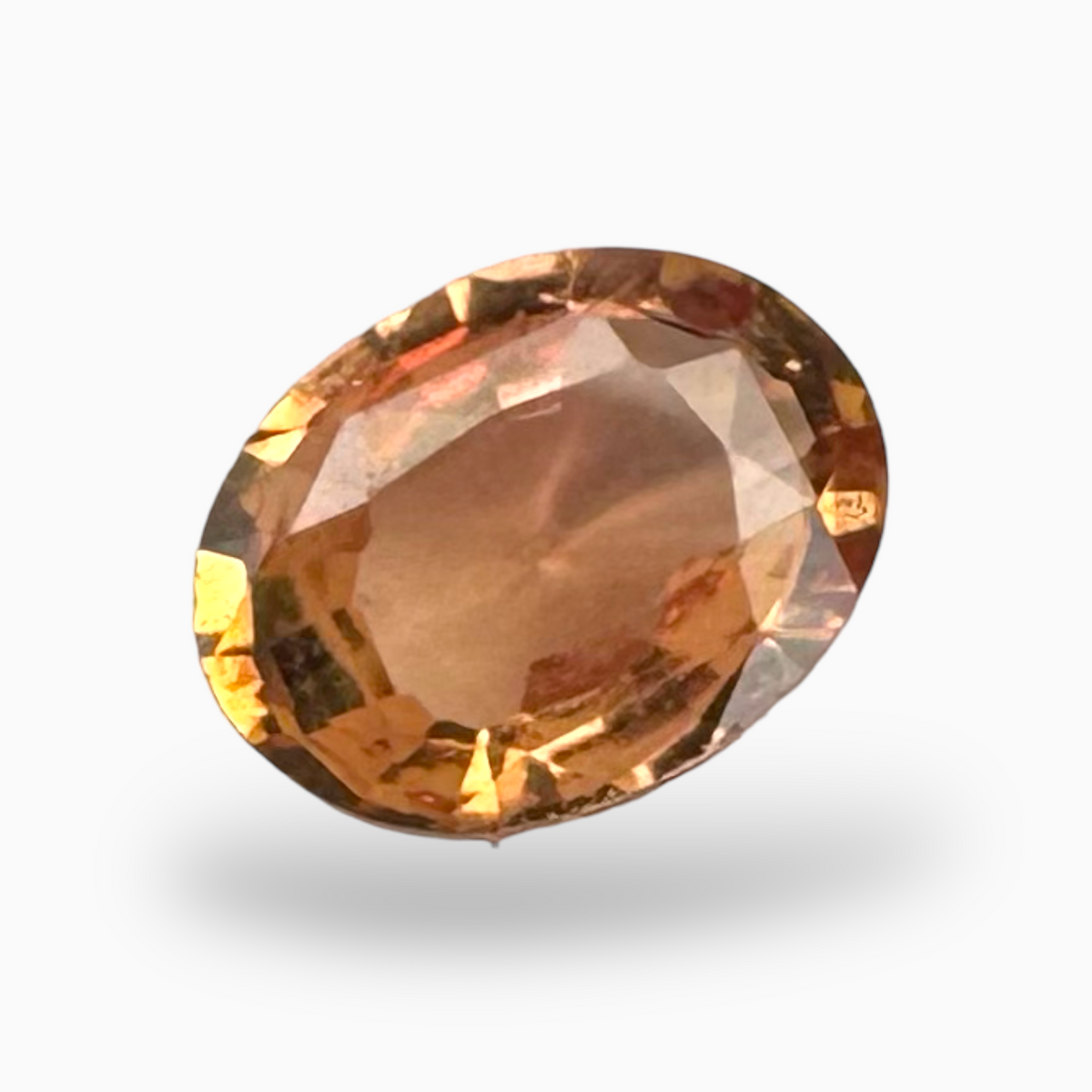 1.05 Carats Padparadscha Sapphire Natural Stone Oval 7.60 × 5.80 × 2.77 mm