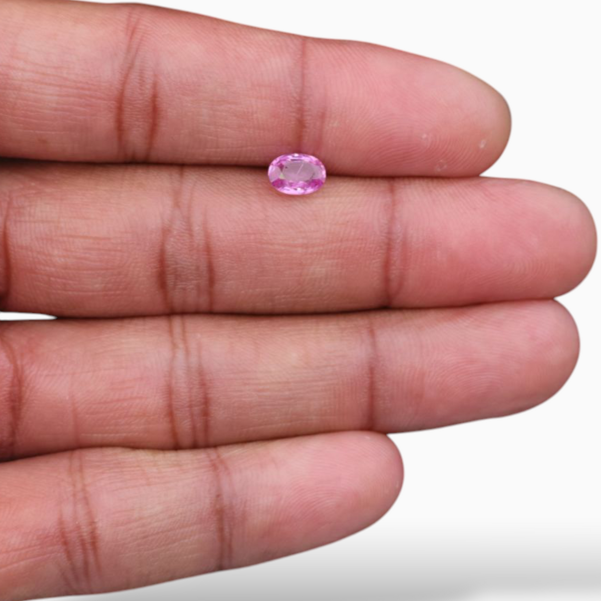 1.06 Carats Natural Pink Sapphire Stone In Oval Shape 7.2x5.2mm Size