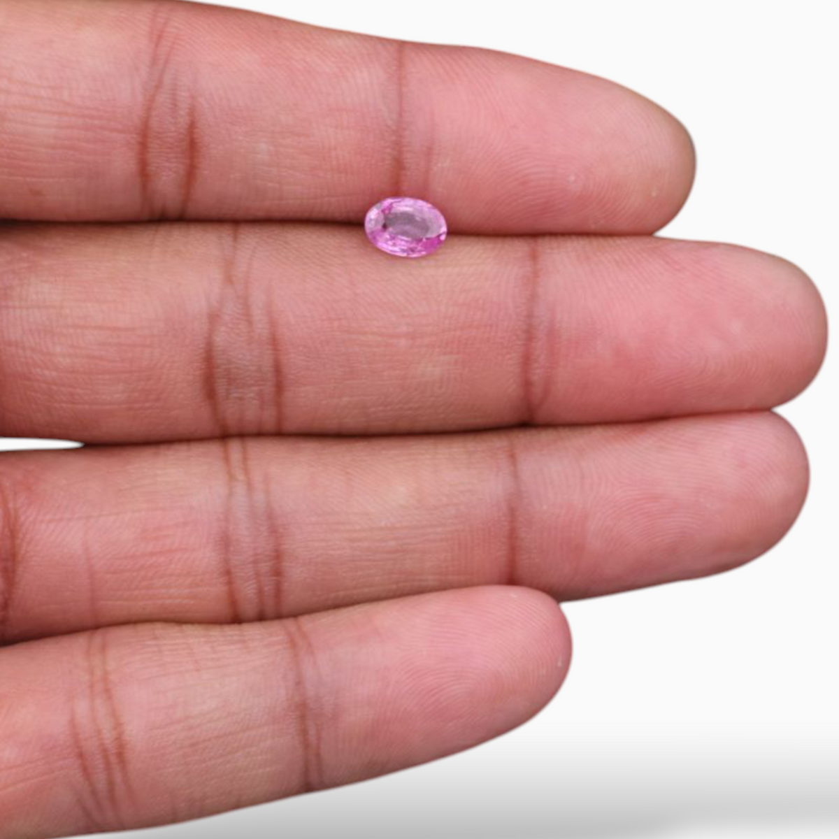 1.07 Carats Natural Pink Sapphire Stone In Oval Shape 7.2x5.1mm Size