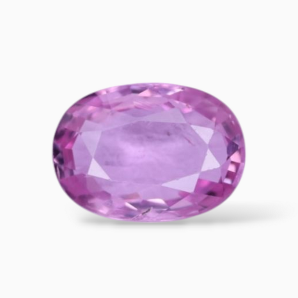 1.11 Carats Natural Pink Sapphire Stone In Oval Shape 7.2x5.1mm Size