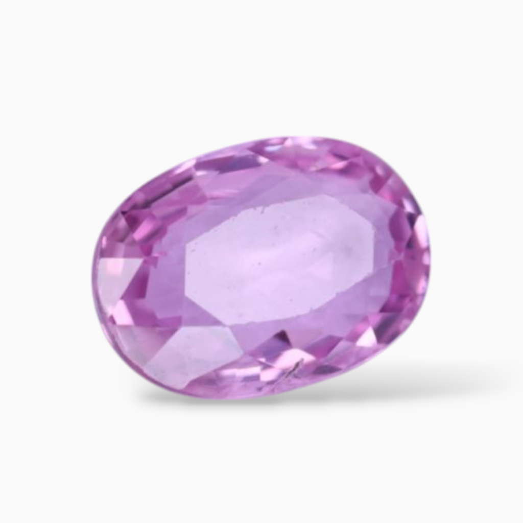1.11 Carats Natural Pink Sapphire Stone In Oval Shape 7.2x5.1mm Size