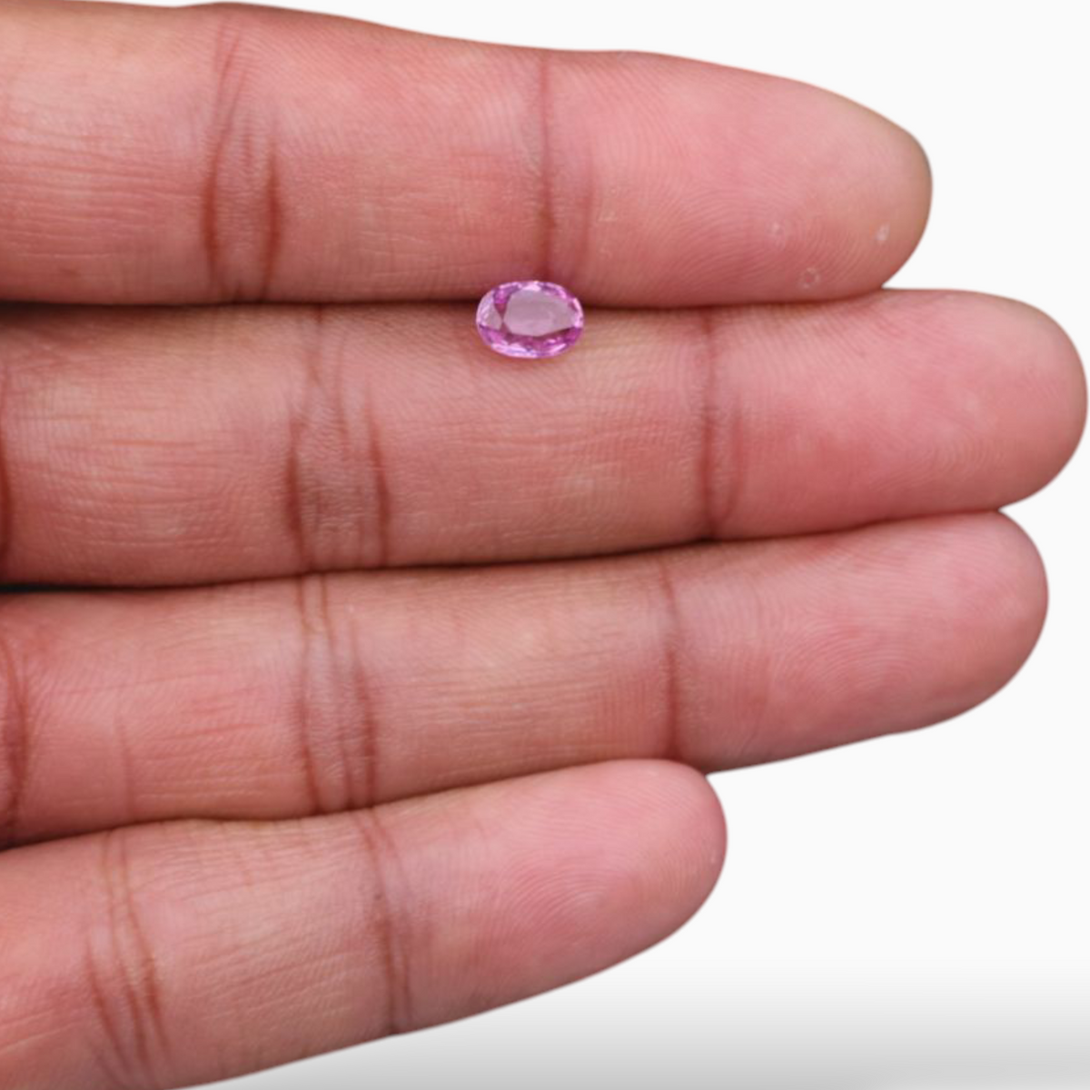 1.11 Carats Natural Pink Sapphire Stone In Oval Shape 7.2x5.1mm Size
