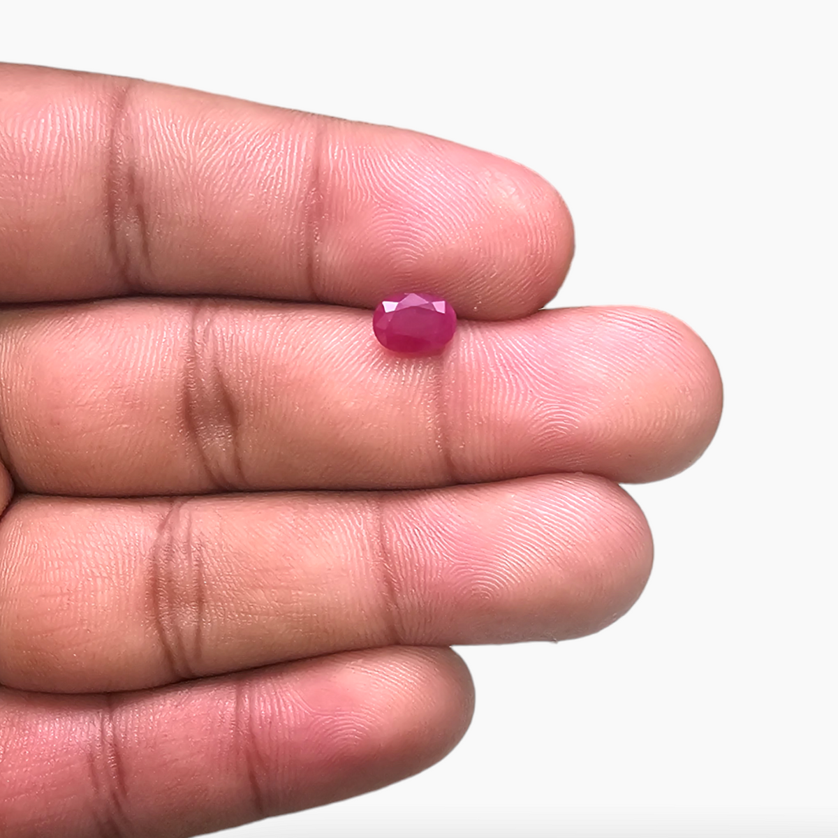 Mozambique Gemstone of Natural Ruby in Pink 1.3 Carats Oval Shape