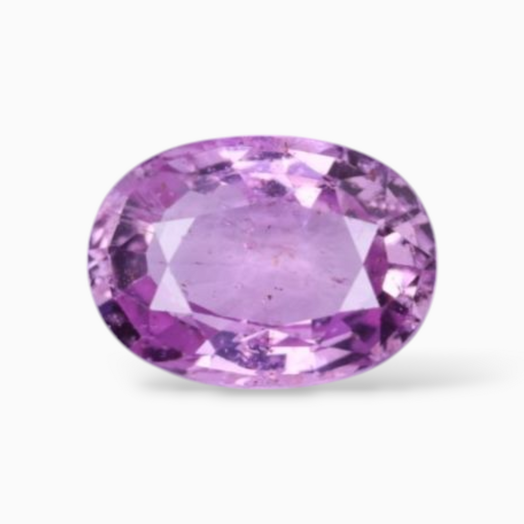 1.21 Carats Natural Pink Sapphire Stone In Oval Shape 7.3x5.3mm Size