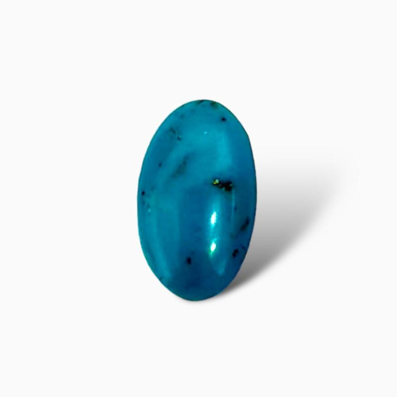 Natural Persian Turquoise 1.21 Carats Oval Cabochon Shape (6.8 X 11.5 mm )