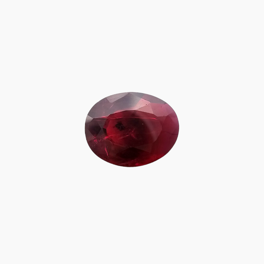 1.56 Carat Natural Ruby Oval Cut Gem from Mozambique Rich Red Color
