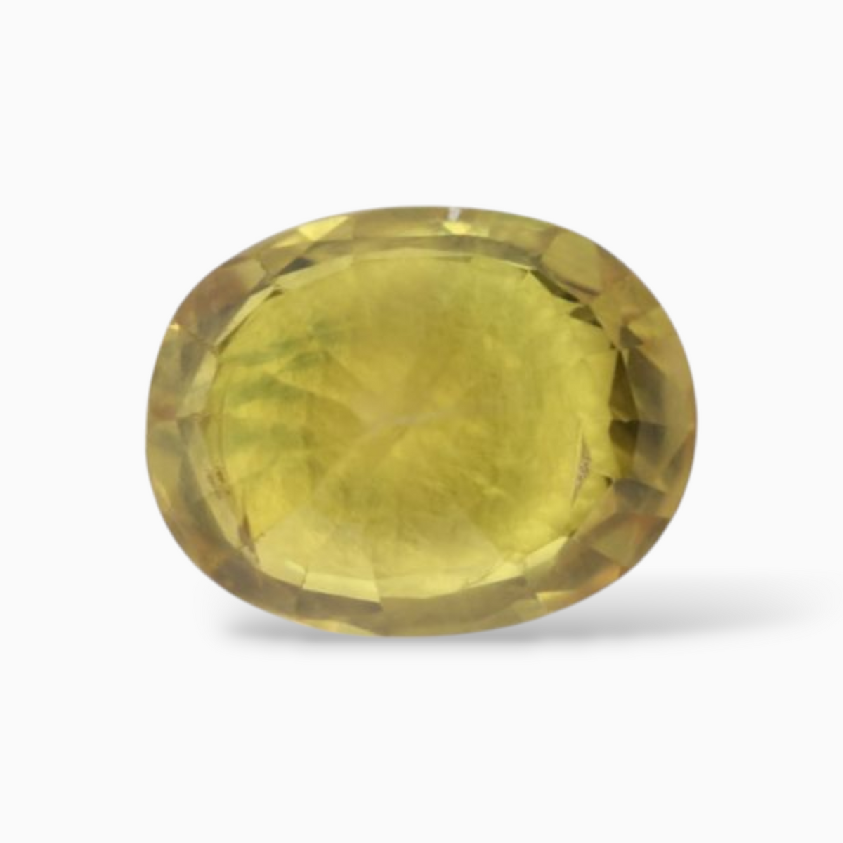 1.81 Carats Yellow Sapphire Stone Oval Shape & 7.8x6.1mm Size